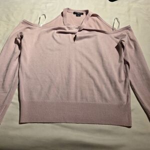 Guess by Marciano Light Pink Off-Shoulder Sweater
